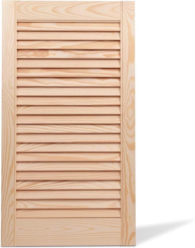 Natural pine Open Louvre door